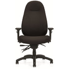 Staples ObusForme Professional High Back Multi-Tilter Office Chair - Generous Seat - Fusion Carbon Fabric - Black-Specifically intended for users of above average height and/or weight