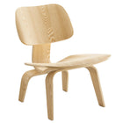 Modway Fathom Wood Lounge Chair - Natural-Mid-Century Modern Accent Chair