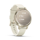 Garmin Lily 2 Active Lunar Fitness Tracker Smartwatch - Gold with Bone Silicone Band-Warranty: 1-Year Manufacturer’s Limited