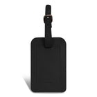 Champs Onyx Leather Luggage Tags - Black-2 luggage tags