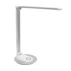 Mount-It! LED Desk Lamp with Wireless Charging - Silver/White-Enjoy soft and eye-friendly light, making it ideal for reading, working, or studying without causing strain