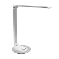 Mount-It! LED Desk Lamp with Wireless Charging - Silver/White-Enjoy soft and eye-friendly light, making it ideal for reading, working, or studying without causing strain