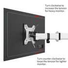 ShoppingAll Adjustable Dual Monitor & Laptop Mount Stand with 2 Swing Arms for Monitors up to 32" - White-Each arm holds up to 17.6lbs laptop or monitor with 75mm x75mm or 100mm x 100mm VESA mounting holes