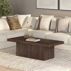 Hudson&Canal Torren 48"W Rectangular Coffee Table - Alder Brown-Clean with a soft, dry cloth and no harsh chemicals or abrasive cleaning materials
