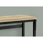 Monarch Specialties 7678 48" Computer Desk - Natural/Adj.Height/ Black Metal-Perfect desk for all laptop or tablets; easy maintainable natural surface finished on all sides