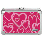 Vaultz Pencil Box - Heart Pattern-Great for school supplies or small valuables like cash, cell phone, etc.