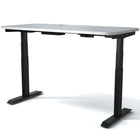MotionGrey 55" Motion Electric Height Adjustable Standing Desk with German Dual Motors for Home and Office- White Top- Black-Electric height adjustable sit stand desk