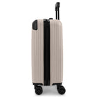 Swiss Mobility JFK Collection 21.75" Hardside Carry-on - Dessert Grey-Lined interior with dividing panel, practical pockets, and tightening straps to keep content organized and in place