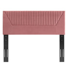 Modway Patience Channel Tufted Performance Velvet King/California King Headboard - Dusty Rose-Plywood & MDF Frame