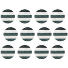 Maxwell & Williams Coaster Collective Round Green/White Marble Coaster - 12 Pack-Made of Heat Resistant Ceramic