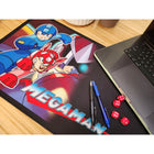 Kess Megaman KV3 Playmat-Multi-purpose design ideal for trading card games, tabletop gaming, or use as a desk pad
