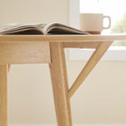 Modway Gallant 47" Round Dining Table - Oak-Tapered Legs
