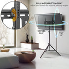 Mount-It! Heavy Duty Tripod TV Stand for 32 - 70" Screens - Black-8