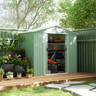Outsunny 7' x 4' x 6' Garden Storage Shed with Steel Foundation Kit & Double Doors-Heavy duty construction with reinforced ridged walls and a foundation kit
