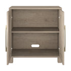 Hudson&Canal Chabot 28"W Accent Cabinet - Antiqued Grey Oak-Clean with a soft, dry cloth and no harsh chemicals or abrasive cleaning materials