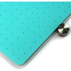 Viztex Tempered Glass Dry Erase Whiteboard - 24" x 36" - Light Teal-No sharp edges; all corners rounded and edges bevelled for safety. Can be mounted vertical or horizontal. Full mounting kit and instructions included.