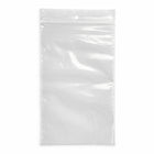 KL Rubber Resealable Polyethylene Bag with Hang Hole - 2 Mil - 4" x 8” - 1000 Pack-Offset lip design with durable zipper for easy opening and secure closure