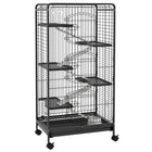 PawHut 52" H 6-Tier Small Pet Cage-Ideal for a variety of small animals including bunny, ferret, chinchilla, and other similar sized small pets 