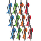 Helix Universal Locking Compass - Assorted Colors - Pack of 12-Dual graduated measuring arm with easy to read viewing window