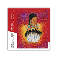 Oscardo Delree Dumont Moon Whispers Dance Indigenous Art Puzzle - 500 Pieces-500 Piece Puzzle Challenge - Perfect balance of fun and focus, ideal for adults, families, and puzzle enthusiasts of all skill levels