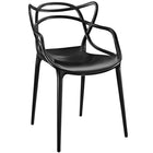 Modway Entangled Dining Armchair - Black-Modern dining chair