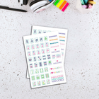 Hilroy Mahjong Stickers - 4 Sheets-Colourful decorative stickers