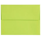 JAM Paper A2 Coloured Invitation Envelopes - 4.375 x 5.75 - Ultra Lime Green - 50 Pack-Envelope Features: Straight gummed flap closure, high quality smooth paper finish
