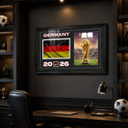 Frameworth Official FIFA World Cup 2026 Germany Flag & Trophy Framed Print - 15" x 24"-Arrives ready to hang and makes a standout gift for soccer fans and World Cup collectors.