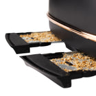 Haden Heritage 4-Slice Wide Slot Toaster - Black & Copper-The defrost button ensures frozen bread achieves the same toastiness as unfrozen bread with guaranteed browning levels