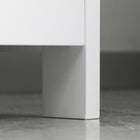 Kleankin Freestanding Bathroom Cabinet with 3-Tier Shelf, Cupboard & Drawer - White-Material: E1 MDF