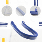 BAZIC Products Multipurpose Clear Zipper Pouch - Assorted Color Zippers - 12 Pack-Pack of 12 pouches