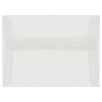JAM Paper A7 Translucent Vellum Invitation Envelopes - 5.25" x 7.25" - Clear - 25 Pack (2851295)-Color: Clear