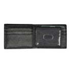 Roots Men's Slim Fold Wallet with Removable ID - Black-RFID Protection