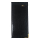 Brownline 2027 Executive Appointment Book Weekly Pocket Planner with Sewn Binding - 6-7/8" x 3-3/16" - Assorted Colours - Trilingual-Weekday hourly appointment schedule
from 8:00 a.m. to 5:00 p.m