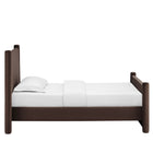 Modway Rael Performance Velvet Twin Platform Bed - Chocolate Brown-Assembly Required