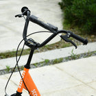 Aosom Kids Scooter with Adjustable Handlebar, Front and Rear Dual Brakes - Orange-Adjustable handlebar makes it usable for kids of many ages 