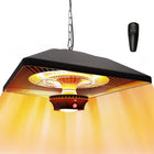 Westinghouse 1500-Watt Hanging Infrared Electric Patio Heater - Black-LED light at the base of the unit for ambient lighting 