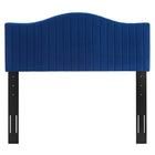 Modway Brielle Channel Tufted Performance Velvet King/California King Headboard - Navy-Durable Stain-Resistant Fabric