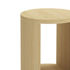 Manhattan Comfort Alure 20" Contemporary End Table - Natural Oak-Thick panel construction for enhanced durability and structural stability
