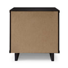 Manhattan Comfort Granville 18.11" Modern 2-Drawer Nightstand - Black-15.16" L x 18.11" W x 19.49" H