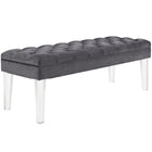 Modway Valet Performance Velvet Bench - Grey-Chic Modern Bench