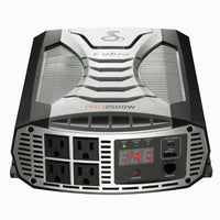 Cobra Professional Grade 2500 Watt Power Inverter-Provide the power to work, play, or get away with tools and medium to large appliances