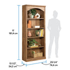 Sauder Arch 5-Shelf Bookcase - Sindoori Mango-Sauder trusted service: For questions about product or assembly, we are here to help