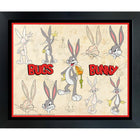 Bugs Bunny Sketches - Framed Print - 35" x 27"-High-quality art print professionally matted and framed