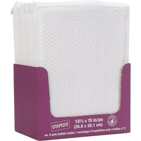 Staples QuickStrip Bubble Roll Lined White Poly Protective Mailer - #5 - 10.5" x 15"-#5 Mailer