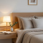 Decent Living Wooden Base Table Lamp - 2 Pack-Cord Length: 7 ft or 2134 mm