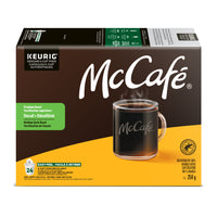 McCafé Premium Medium Dark Roast  Decaf - K-Cup Coffee Pods - 24 Pack-Roast: This blend is roasted slightly darker than medium, which yields a balanced flavour and rich aroma