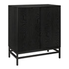 Hudson&Canal Montello 28"W Accent Cabinet - Black Grain-Modern contemporary design for your home office, bedroom, or living spaces