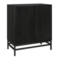 Hudson&Canal Montello 28"W Accent Cabinet - Black Grain-Modern contemporary design for your home office, bedroom, or living spaces