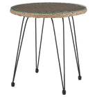 Manhattan Comfort Antibes Modern Patio 2-Person Seating Group 3-Piece Set with End Table - Tan/Cream-23.62" L x 22.05" W x 31.5" H